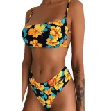 Rubylong 2019 Ruffles Bikini Women Sexy Vintage Swimsuit Brazilian Thong Bikini Set Female Retro Swimwear Push Up Bathing Suit