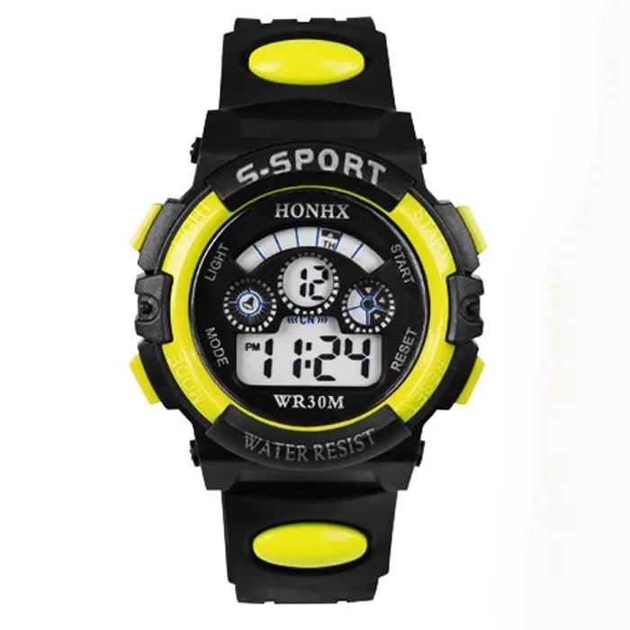 Hot Sale Waterproof Children Watch Boys Girls LED Digital Sports Watches Silicone Rubber watch kids Casual Watch Gift 533