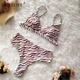 Fantoye Sexy Snake Print Bikini Women Swimwear 2019 Female Two-pieces Bikinis Sets Lady Buquini Plus Size Swimming Bathing Suit