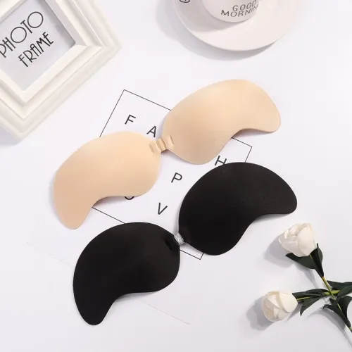 Sexy Lingerie Women Push Up Silicone Stickly Bra Self Adhesive Seamless Strapless Front Closure Gel Invisible Bras 2020