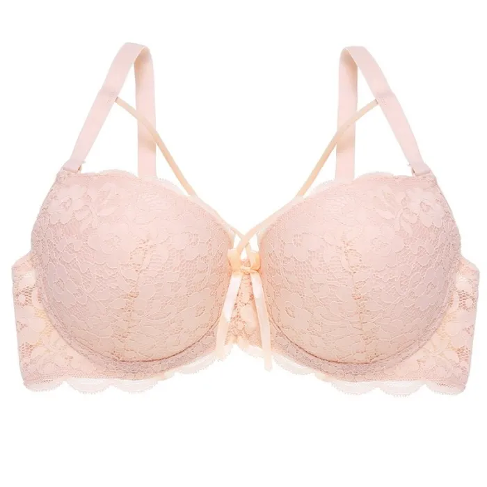 FINETOO Sexy Lace Bra Fashion Racerback Floral Bras For Women B C Cup Underwire Lingerie Bralette Female Bow Brallete Brassiere