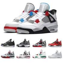 2019 Hot Basketball Shoes Retro 4 Men Mens Pure Black Laser Sport Black Royal From Outdoor Sneakers Designer Shoes US7-13