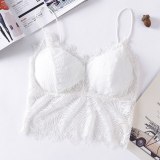 Lace Bra Sexy Floral Top For Women Non-adjusted Straps Female Lingerie breathable Soft Comfortable Bralette Thin Seamless Bras