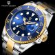New  DESIGN 100m Waterproof Mechanical Watch NH35A Movement Classic Blue Dial Luxury Men Automatic Watches Stainless Steel
