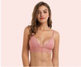Women Sexy Lace  Bra Top Lingerie Underwear Intimate Bra 3/4 Cups Crop Top Unlined Soft Ultrathin  Bras Translucent