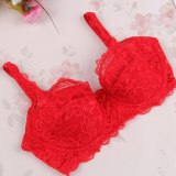 full lace push up bra for women back button fashion sexy women underwear brassiere Gather Thin Sponge modis bralette lingerie
