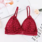 French thin Cup Wireless push up Bra New Sexy Deep V Lace Underwear Women's Bra Fashion lingerie bralette underwear