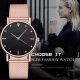 Watch Women Dress Stainless Steel Band Analog Quartz Wristwatch Fashion Luxury Ladies Golden Rose Gold Watch Clock Analog