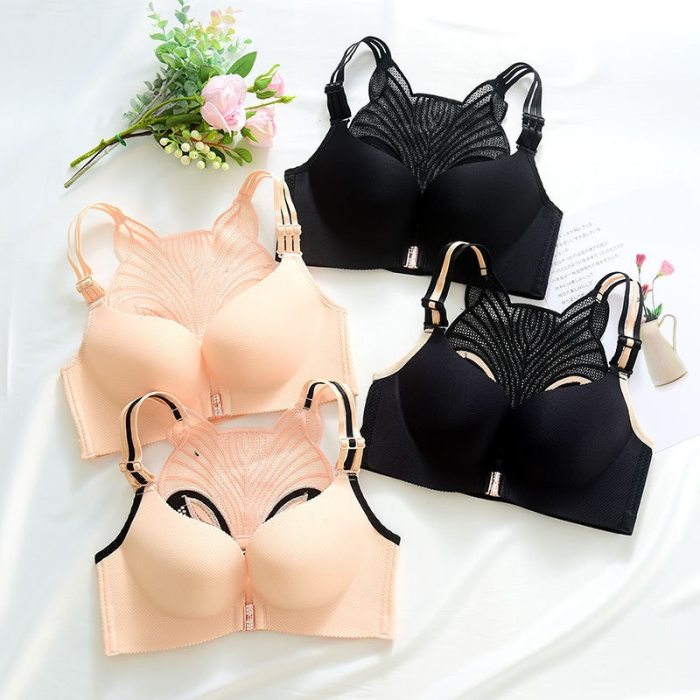 Weseelove Plus Size Bra Sexy Bras for Women Beauty Back Female Underwear Sweat Adjustable Soutien Gorge Fox Gathered Bra E108