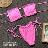 Sexy Micro Women Bikini 2020 Mujer Swimsuit Bandeau Bikinis Set Two-piece Swimwear Push Up Bathing Suit Female Beachwear Biquini