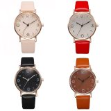 Top Style Fashion Women's Luxury Leather Band Analog Quartz Wrist Watch Golden Ladies Watch Women Dress  Black Clock