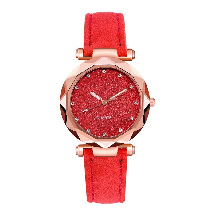 2020 New Ladies fashion Korean Rhinestone Rose Gold Quartz Watch Female Belt Watch montre femme часы женские zegarki damskie