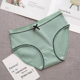 Explosion models women's thread in the waist underwear breathable briefs cotton solid color cute bow manufacturers wholesale