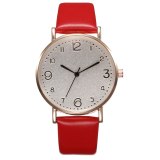 Top Style Fashion Women's Luxury Leather Band Analog Quartz Wrist Watch Golden Ladies Watch Women Dress  Black Clock