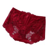 Underwear Women Plus Size Sexy Lace Panties Transparent Briefs Seamless Lingerie Lady Panties Cotton High-Rise For Weight 100KG
