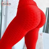 CHRLEISURE Sexy Push Up Leggings Women Fitness Pants High Waist Sport Leggings Anti Cellulite Leggings Workout Black Ladies