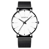 2020 Minimalist Men's Fashion Ultra Thin Watches Simple Men Business Stainless Steel Mesh Belt Quartz Watch