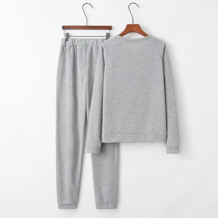 2020 New Design Fashion Hot Sale Suit Set Women Tracksuit Two-piece Style Outfit Sweatshirt Sport Wear