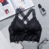 Women Sexy Lingerie Lace Bra Hollow Bralette Backless Crop Top Padded Camis Bra Brassiere Female Intimates Soft Underwear