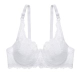 FINETOO Sexy Bra Women Lace Bras B C Cup Floral Brassiere Deep V Underwear Plus Size Bralette Underwire Bra Female Lingerie New