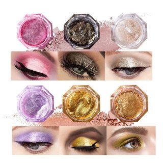 ELECOOL High Quality Liquid Eye Shadow Glitter Glitter Green Metal Radiant Purple Gold Metal Female Cosmetics TSLM1