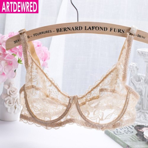 2018 NEW Sexy Women Lace Bra Luxury Cotton Mesh Bralette Lingerie Female Seamless Unpadded Floral Brassiere Intimates Femme