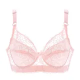 Meizimei Deep V Sexy Lingerie Lace Bras for Women thin Intimate Floral Plus Size Underwire Super Push up bhBrassiere Girl lady