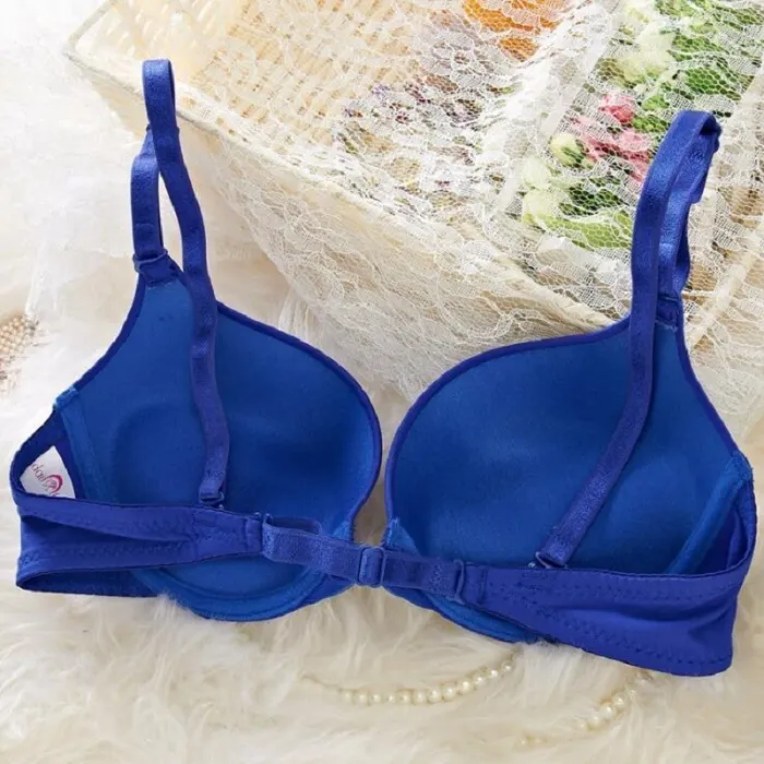 new fashion sexy simple push up bra front button candy color A B C cup bras for women underwear brassiere lingerie bralette