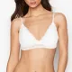 Sexy Lace Bra Seamless Wireless With Pads Thin Underwear Black/White Deep V Sexy Lingerie Soft Bras For Women Brallete