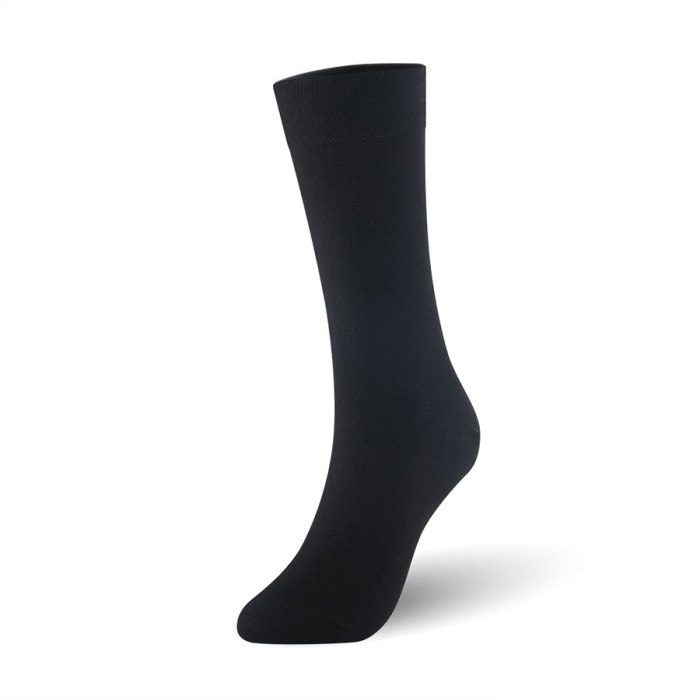 Bamboo socks solid color men socks 6pairs/lot man long boot business socks UK SIZE 7-11 EUR SIZE 40-46