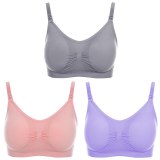 3Pcs/lot Nursing Bra Maternity Breastfeeding Bra Prevent Sagging for Pregnant Women Underwear  Breast Feeding Bra