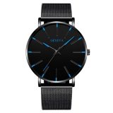 2020 Minimalist Men's Fashion Ultra Thin Watches Simple Men Business Stainless Steel Mesh Belt Quartz Watch