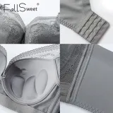 FallSweet  Push Up Bra for Women Padded Plus Size Underwire Bras Minimizer Lingeire  Sexy Lace Underwear C D E Cup