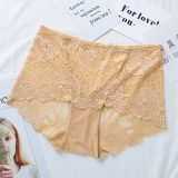 Underwear Women Plus Size Sexy Lace Panties Transparent Briefs Seamless Lingerie Lady Panties Cotton High-Rise For Weight 100KG