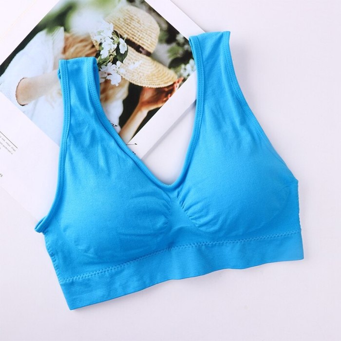 Plus Size Bras For Women Seamless Bra With Pads Big Size 4XL 5XL Bralette Push Up Brassiere Bra Vest Wireless Active Bra