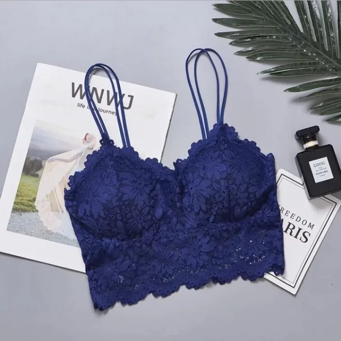 2020 New Arrival Women Push Up Wireless Lace Bra Top Women Plus Size Bralette Underwear Lingerie Full Cup