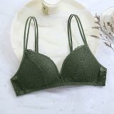 Perfering Black Bra Wire Free Push Up Sexy Women Bras Lace Bralette Lingerie Small Breast Adjusts  A B C Bra Female Underwear
