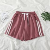 Women Shorts Summer Casual Solid Drawstring shorts high waist loose shorts for girls Soft Cool female short M-2XL