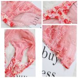 Fashion Women's Sexy Lace Panties Seamless Underwear Briefs Leopard Ice Silk for Girls Bikini Cotton Crotch Transparent Lingerie