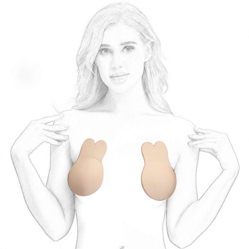 Strapless Adhesive Bra Self Adhesive Nipple Breast Cover Push Up Bras Reusable Silicone Invisible Lingerie Pad Pasties Enhancers