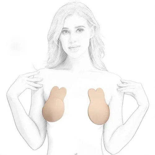 Strapless Adhesive Bra Self Adhesive Nipple Breast Cover Push Up Bras Reusable Silicone Invisible Lingerie Pad Pasties Enhancers
