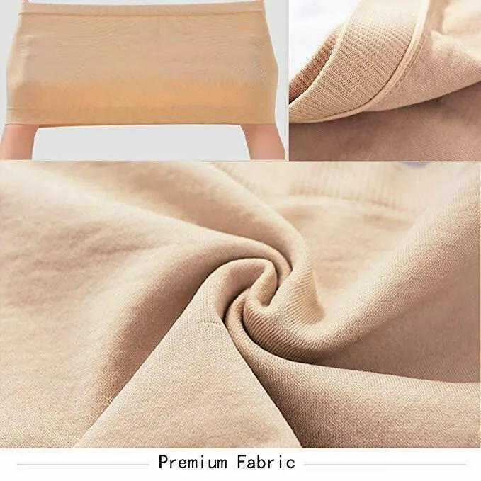 Double Layers Plus Size Strapless Bra Bandeau Tube Removable Padded Top Stretchy Summer Bra Size S-3XL