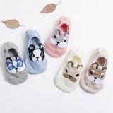 5Pairs  Arrivl Women Socks funny Fruits Cute Happy Silicone Slip Invisible Cotton Sock 35-40
