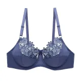 DKERT Plus Size Women Bras Ultrathin Sexy Lace Underwear Brassiere Soft Comfortable Bralette Push Up C D E Cup