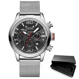 Men's Sport Watches 2020 Luxury Chronograph Quartz Watch Fashion Waterproof Mesh Strap Wristwatches Men