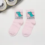 Japanese Kawaii Women Animals Cartoon Tube Socks Cute Egg Rabbit Panther Cotton Long Socks Female and Ladies Pink Milk White Sox