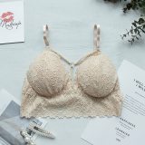 Lace Bralette Sexy Bras For Women Floral Lace Bra Wireless Underwear Deep V Crop Top Female Push Up Bra Sexy Lingerie
