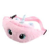 2020 New Cute Unicorn Female Waist Bag Kids Fanny Pack Cartoon Plush Women Belt Bag Fashion Travel Phone Pouch Chest Bag
