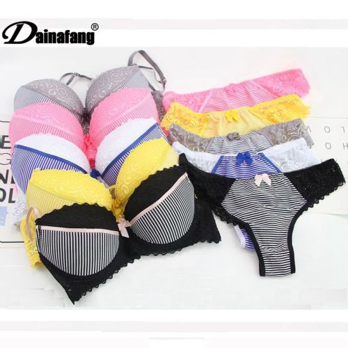 VS secret thong bra set lingerie Push Up French lace sexy women underwear sets Bra and Panty ABCD cup Free Shipping sutia T2480#