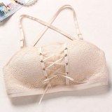 Strapless underwear wedding dress push-up Bra women's wireless Lace Bra comfortable breathable sexy Super Large full-size Bra
